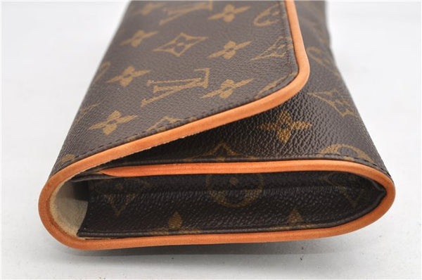 Authentic Louis Vuitton Monogram Pochette Twin GM Shoulder Bag M51852 LV 9068F