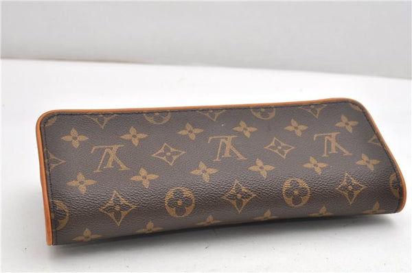 Authentic Louis Vuitton Monogram Pochette Twin GM Shoulder Bag M51852 LV 9068F