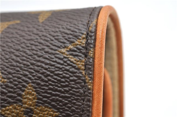 Authentic Louis Vuitton Monogram Pochette Twin GM Shoulder Bag M51852 LV 9068F