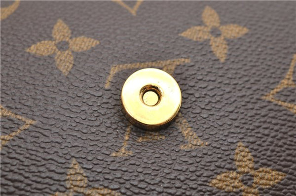 Authentic Louis Vuitton Monogram Pochette Twin GM Shoulder Bag M51852 LV 9068F