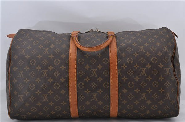 Authentic Louis Vuitton Monogram Keepall 55 Travel Boston Bag M41424 LV 9069D