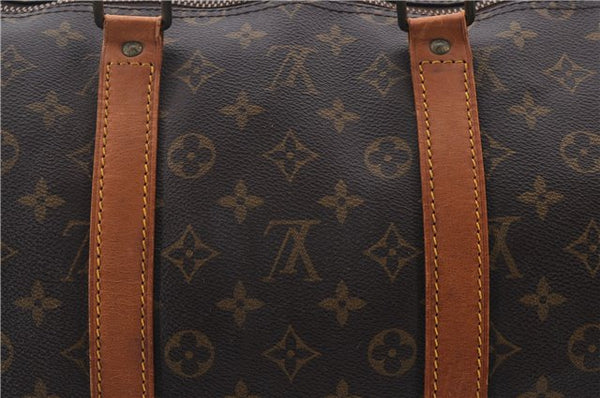 Authentic Louis Vuitton Monogram Keepall 55 Travel Boston Bag M41424 LV 9069D