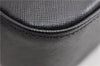 Authentic BURBERRY Vintage Leather Shoulder Hand Bag Purse Black 9075F