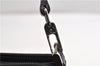 Authentic BURBERRY Vintage Leather Shoulder Hand Bag Purse Black 9075F