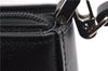 Authentic BURBERRY Vintage Leather Shoulder Hand Bag Purse Black 9075F