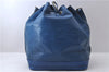 Authentic Louis Vuitton Epi Noe Blue Shoulder Bag M44005 LV 9077C