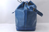 Authentic Louis Vuitton Epi Noe Blue Shoulder Bag M44005 LV 9077C