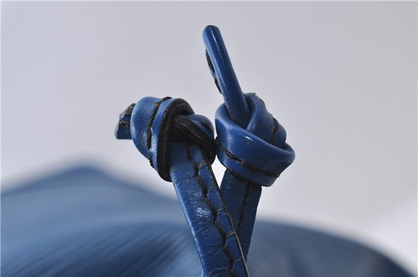 Authentic Louis Vuitton Epi Noe Blue Shoulder Bag M44005 LV 9077C