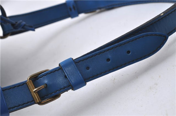 Authentic Louis Vuitton Epi Noe Blue Shoulder Bag M44005 LV 9077C