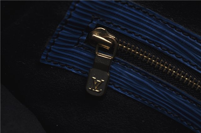 Authentic Louis Vuitton Epi Noe Blue Shoulder Bag M44005 LV 9077C