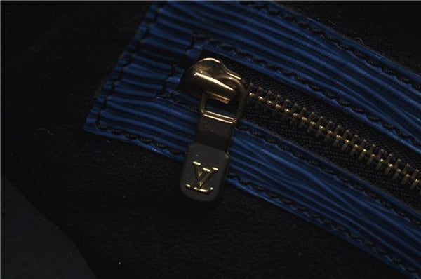 Authentic Louis Vuitton Epi Noe Blue Shoulder Bag M44005 LV 9077C