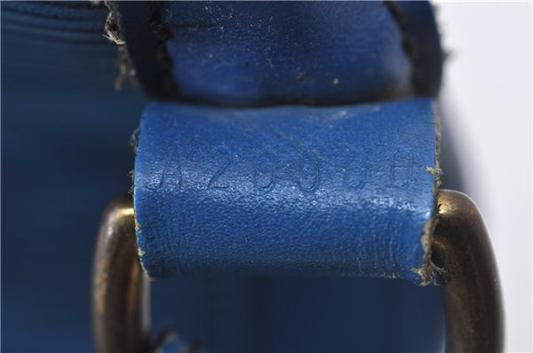 Authentic Louis Vuitton Epi Noe Blue Shoulder Bag M44005 LV 9077C