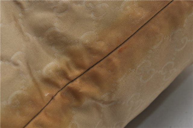 Authentic GUCCI Shoulder Tote Bag GG Nylon Leather 189669 Beige Brown 9077D