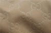 Authentic GUCCI Shoulder Tote Bag GG Nylon Leather 189669 Beige Brown 9077D