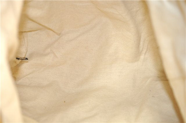 Authentic GUCCI Shoulder Tote Bag GG Nylon Leather 189669 Beige Brown 9077D