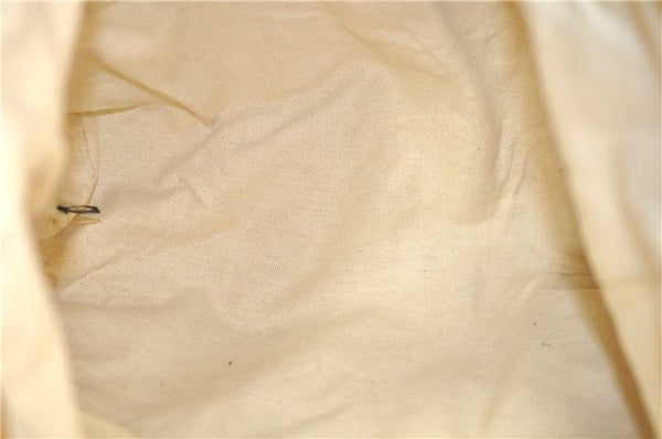 Authentic GUCCI Shoulder Tote Bag GG Nylon Leather 189669 Beige Brown 9077D