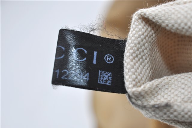 Authentic GUCCI Shoulder Tote Bag GG Nylon Leather 189669 Beige Brown 9077D