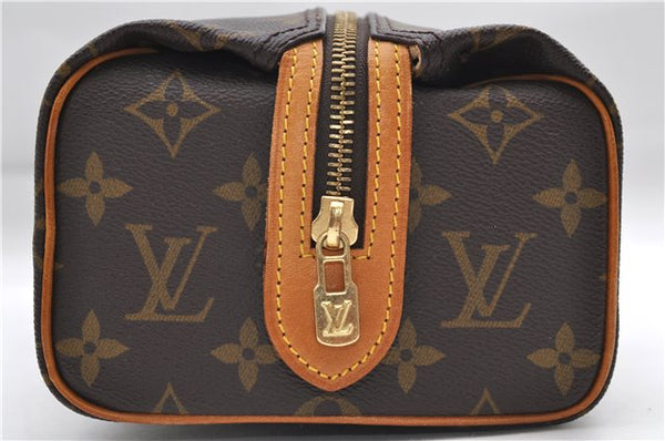 Authentic Louis Vuitton Monogram Trousse Patte Pression Pouch M47636 LV 9078D