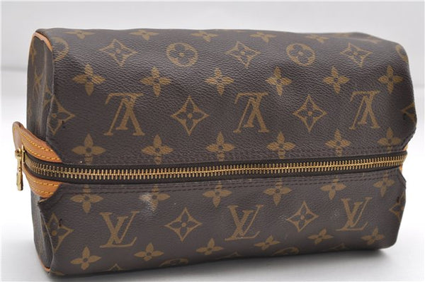 Authentic Louis Vuitton Monogram Trousse Patte Pression Pouch M47636 LV 9078D