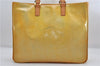 Authentic Louis Vuitton Vernis Columbus Shoulder Tote Bag Yellow M91028 LV 9079D