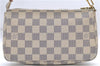 Authentic Louis Vuitton Damier Azur Pochette Accessoires Pouch N51986 LV 9081D