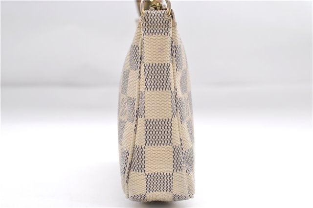 Authentic Louis Vuitton Damier Azur Pochette Accessoires Pouch N51986 LV 9081D
