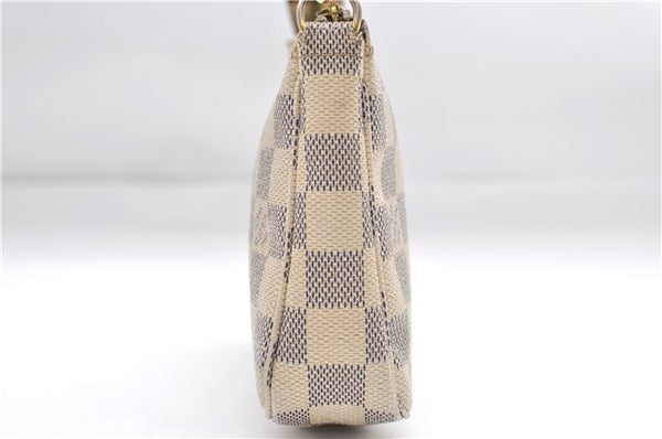 Authentic Louis Vuitton Damier Azur Pochette Accessoires Pouch N51986 LV 9081D