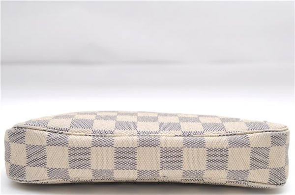 Authentic Louis Vuitton Damier Azur Pochette Accessoires Pouch N51986 LV 9081D