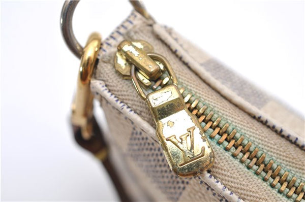 Authentic Louis Vuitton Damier Azur Pochette Accessoires Pouch N51986 LV 9081D