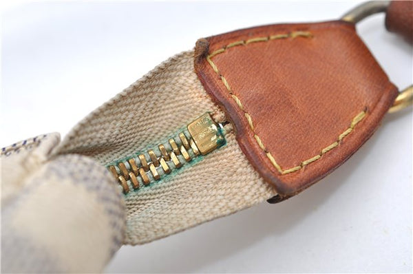 Authentic Louis Vuitton Damier Azur Pochette Accessoires Pouch N51986 LV 9081D