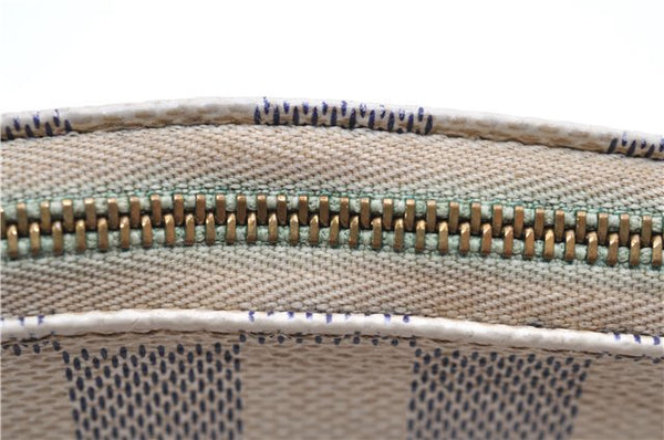 Authentic Louis Vuitton Damier Azur Pochette Accessoires Pouch N51986 LV 9081D
