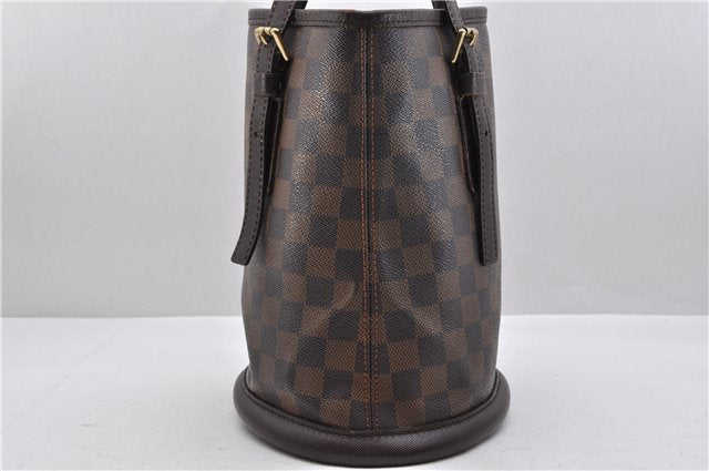 Authentic Louis Vuitton Damier Marais Bucket Shoulder Bag N42240 LV 9083C