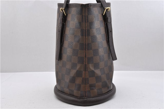 Authentic Louis Vuitton Damier Marais Bucket Shoulder Bag N42240 LV 9083C