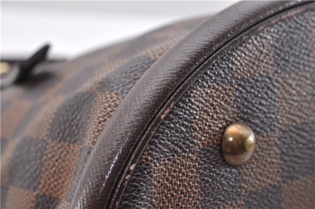 Authentic Louis Vuitton Damier Marais Bucket Shoulder Bag N42240 LV 9083C