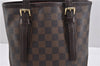 Authentic Louis Vuitton Damier Marais Bucket Shoulder Bag N42240 LV 9083C
