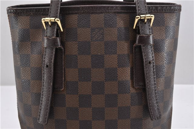 Authentic Louis Vuitton Damier Marais Bucket Shoulder Bag N42240 LV 9083C