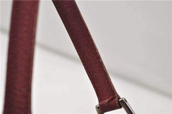 Authentic GUCCI Eclipse Hand Bag Purse GG Canvas Leather 120844 Beige Pink 9083D