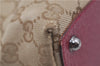 Authentic GUCCI Eclipse Hand Bag Purse GG Canvas Leather 120844 Beige Pink 9083D