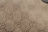 Authentic GUCCI Eclipse Hand Bag Purse GG Canvas Leather 120844 Beige Pink 9083D