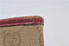 Authentic GUCCI Eclipse Hand Bag Purse GG Canvas Leather 120844 Beige Pink 9083D