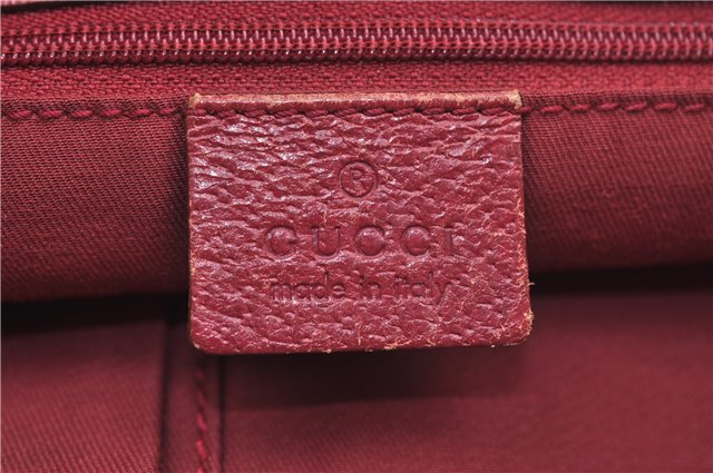 Authentic GUCCI Eclipse Hand Bag Purse GG Canvas Leather 120844 Beige Pink 9083D