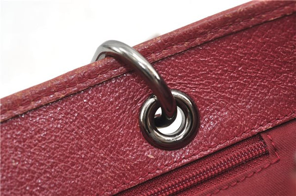 Authentic GUCCI Eclipse Hand Bag Purse GG Canvas Leather 120844 Beige Pink 9083D