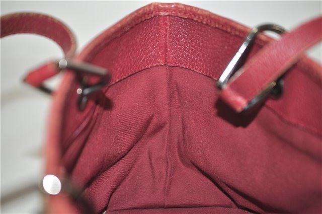 Authentic GUCCI Eclipse Hand Bag Purse GG Canvas Leather 120844 Beige Pink 9083D