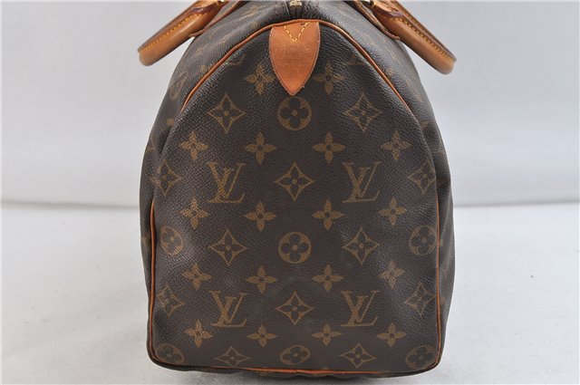 Authentic Louis Vuitton Monogram Speedy 35 Hand Bag M41524 LV 9085C