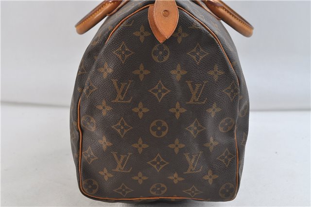 Authentic Louis Vuitton Monogram Speedy 35 Hand Bag M41524 LV 9085C