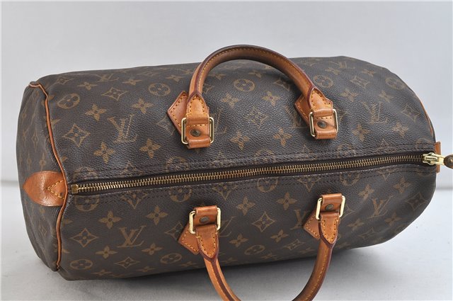 Authentic Louis Vuitton Monogram Speedy 35 Hand Bag M41524 LV 9085C