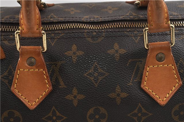 Authentic Louis Vuitton Monogram Speedy 35 Hand Bag M41524 LV 9085C