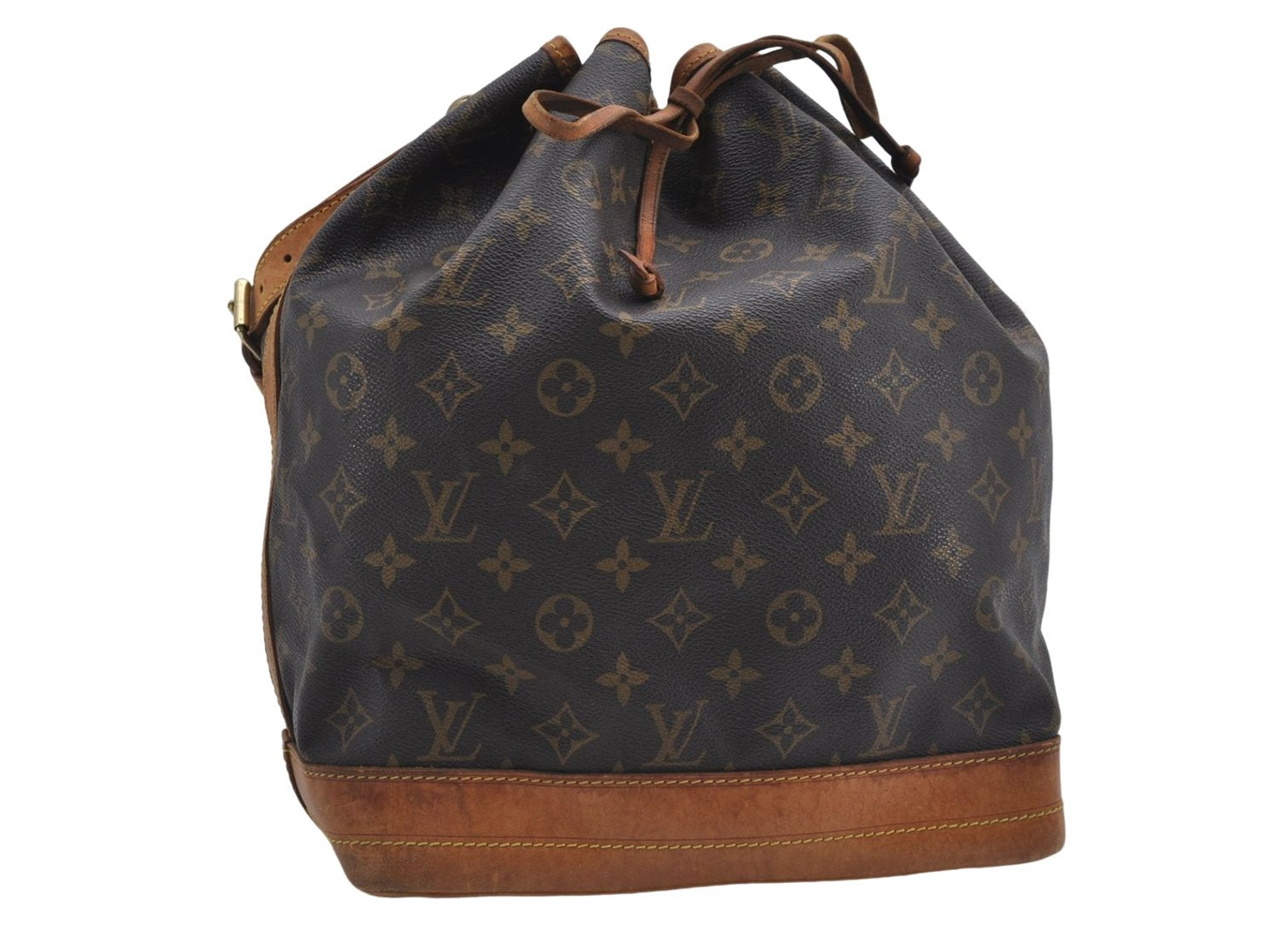 Authentic Louis Vuitton Monogram Noe Shoulder Bag M42224 LV 9087D
