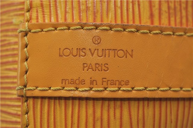Authentic Louis Vuitton Epi Petit Noe Shoulder Bag Yellow M44109 LV 9088D