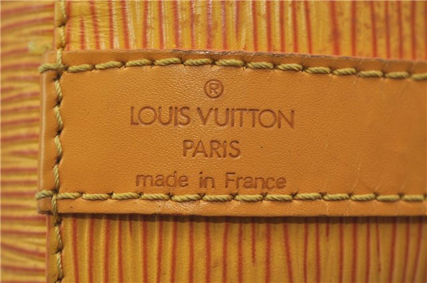 Authentic Louis Vuitton Epi Petit Noe Shoulder Bag Yellow M44109 LV 9088D